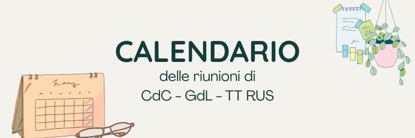 Calendario delle riunioni di CdC-GdL-TT RUS