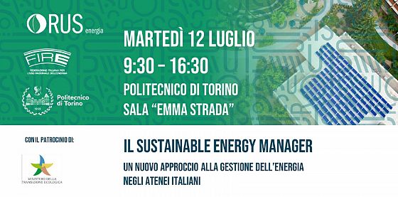 Il Sustainable Energy Manager - Un nuovo approccio alla gestione dell’energia negli atenei italiani