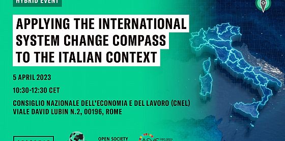 The International system change compass in the Italian context. Realizing the European green deal